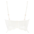 Heather Padded Longline Underwired Bra, White