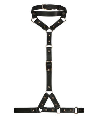 Faux Leather Harness, Black