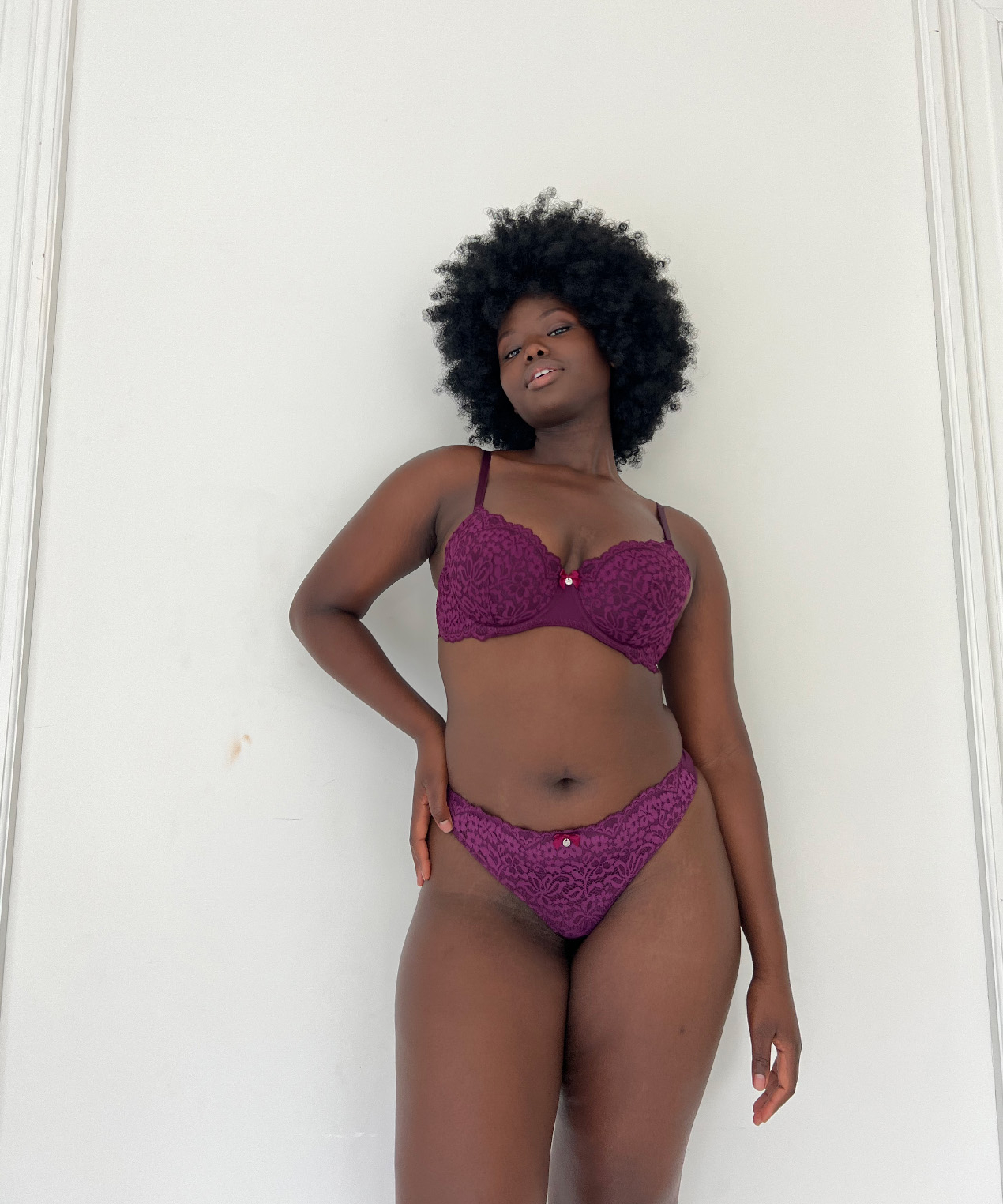 Rose Padded Underwired Bra, Purple, main