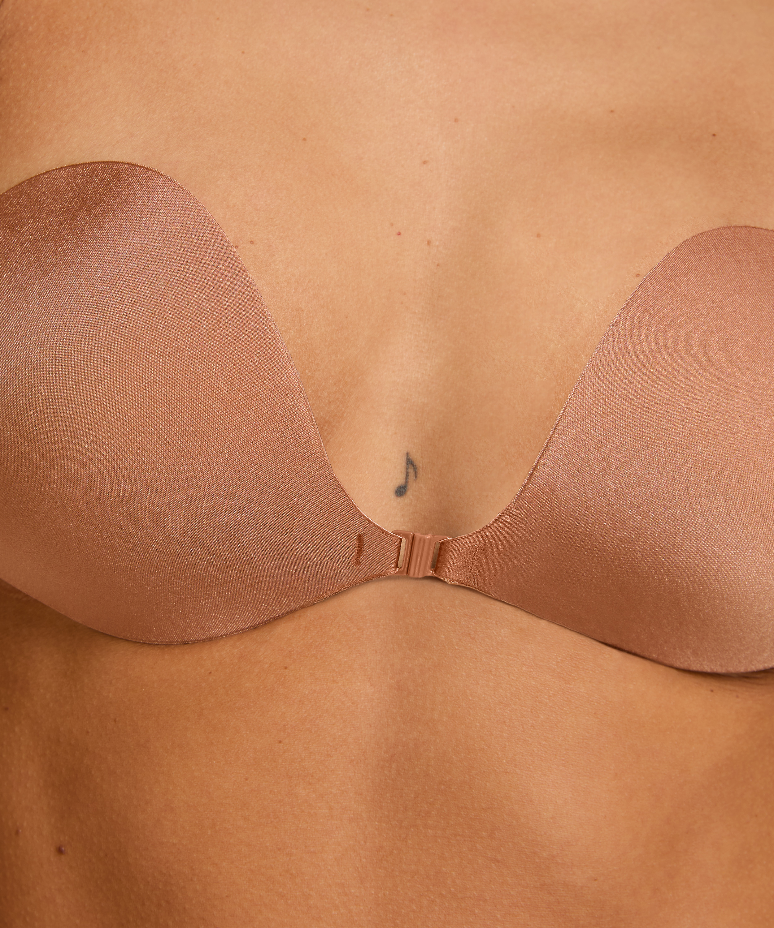 Stick on Bra, Brown, main