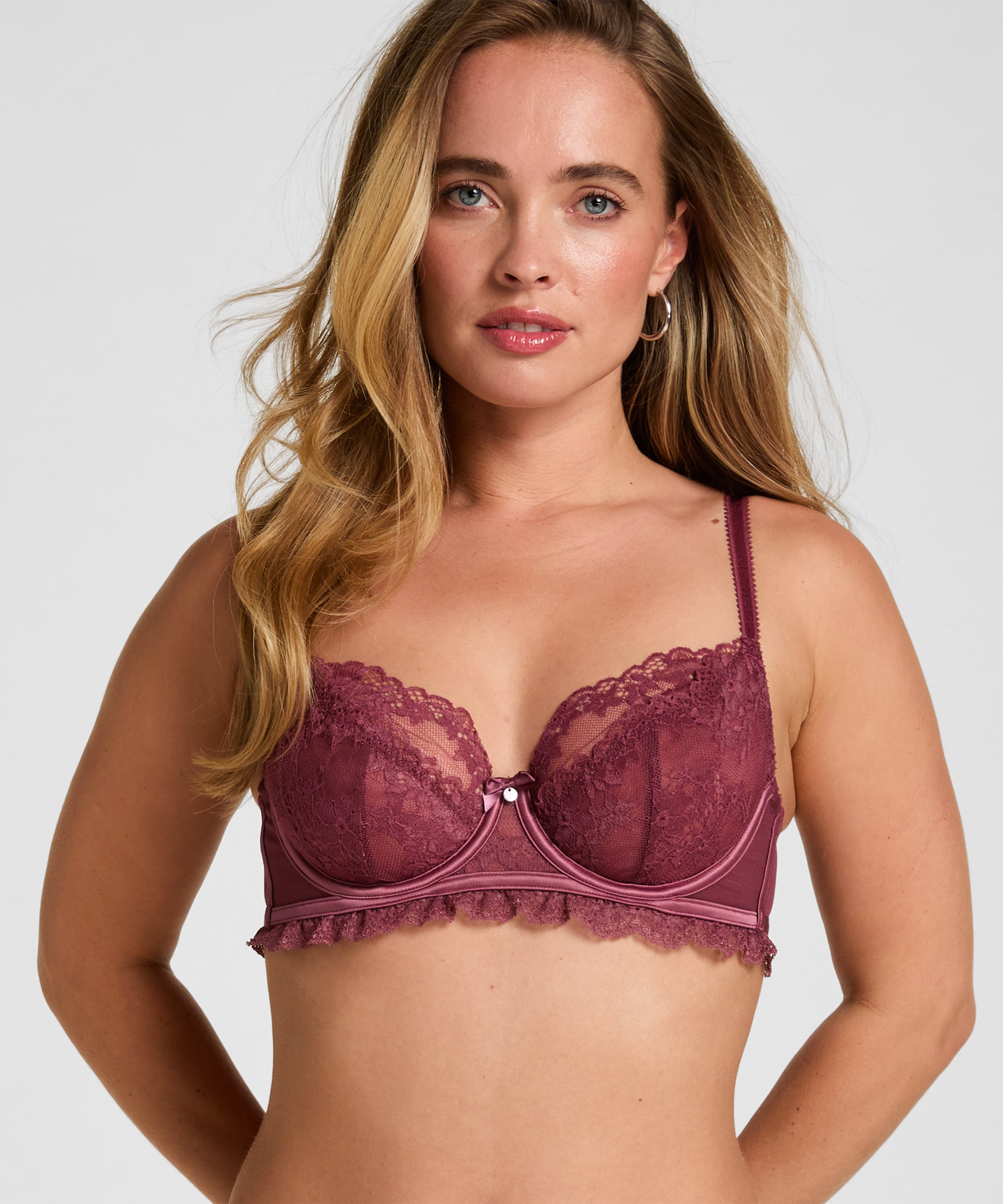 Non-Padded Underwired Bra Naomi, Purple, main