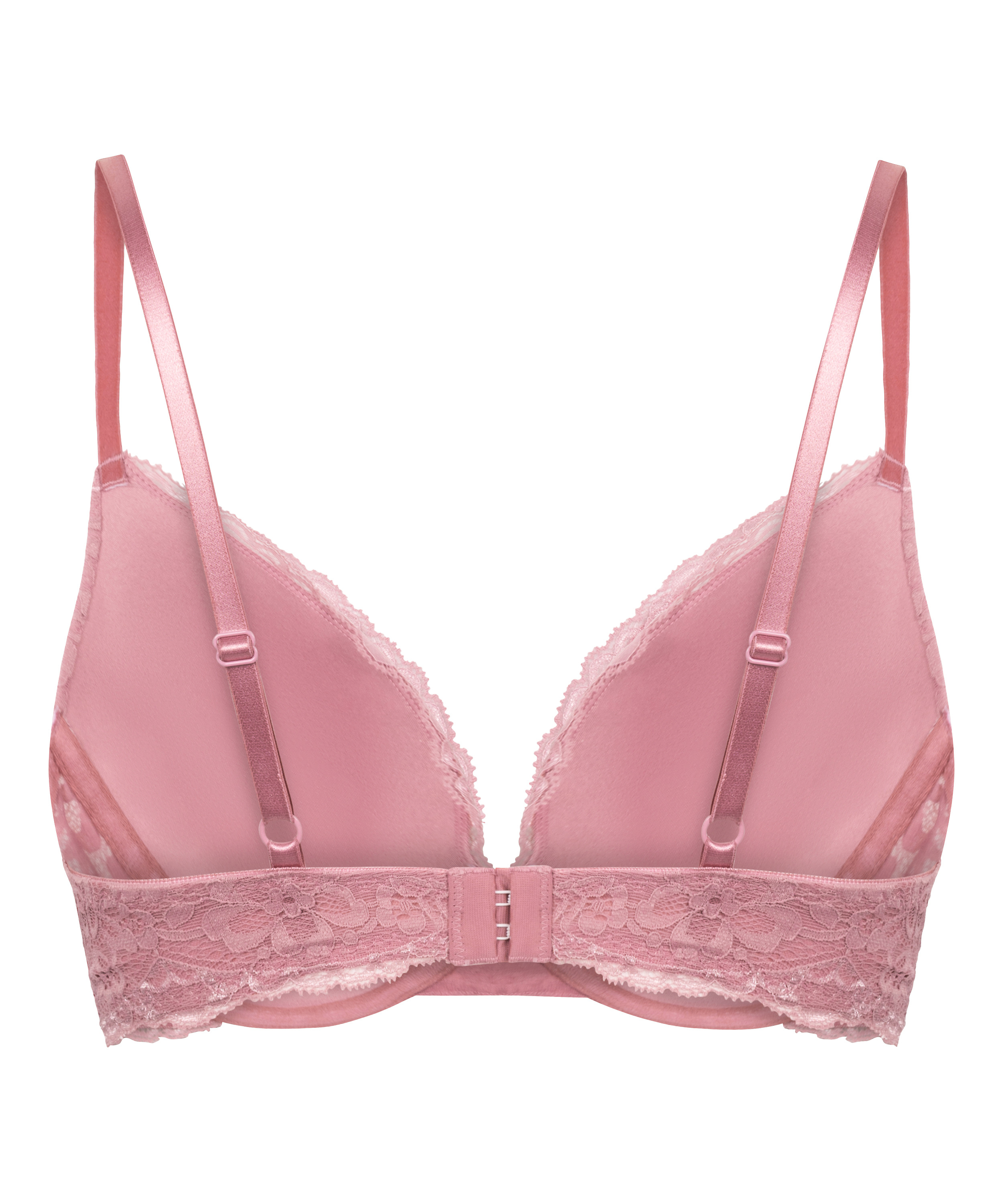 Marine Padded Push-Up Underwired Bra, Pink, main