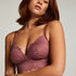 Shiloh Padded Longline Non-Underwired Bra, Purple