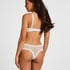 V-shaped Brazilian knickers mesh, White
