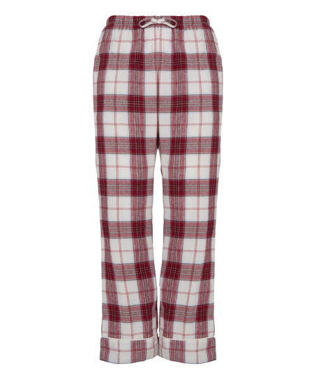 Flannel Pyjama Pants, White