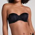 Angie Padded Strapless Underwired Bra, Black