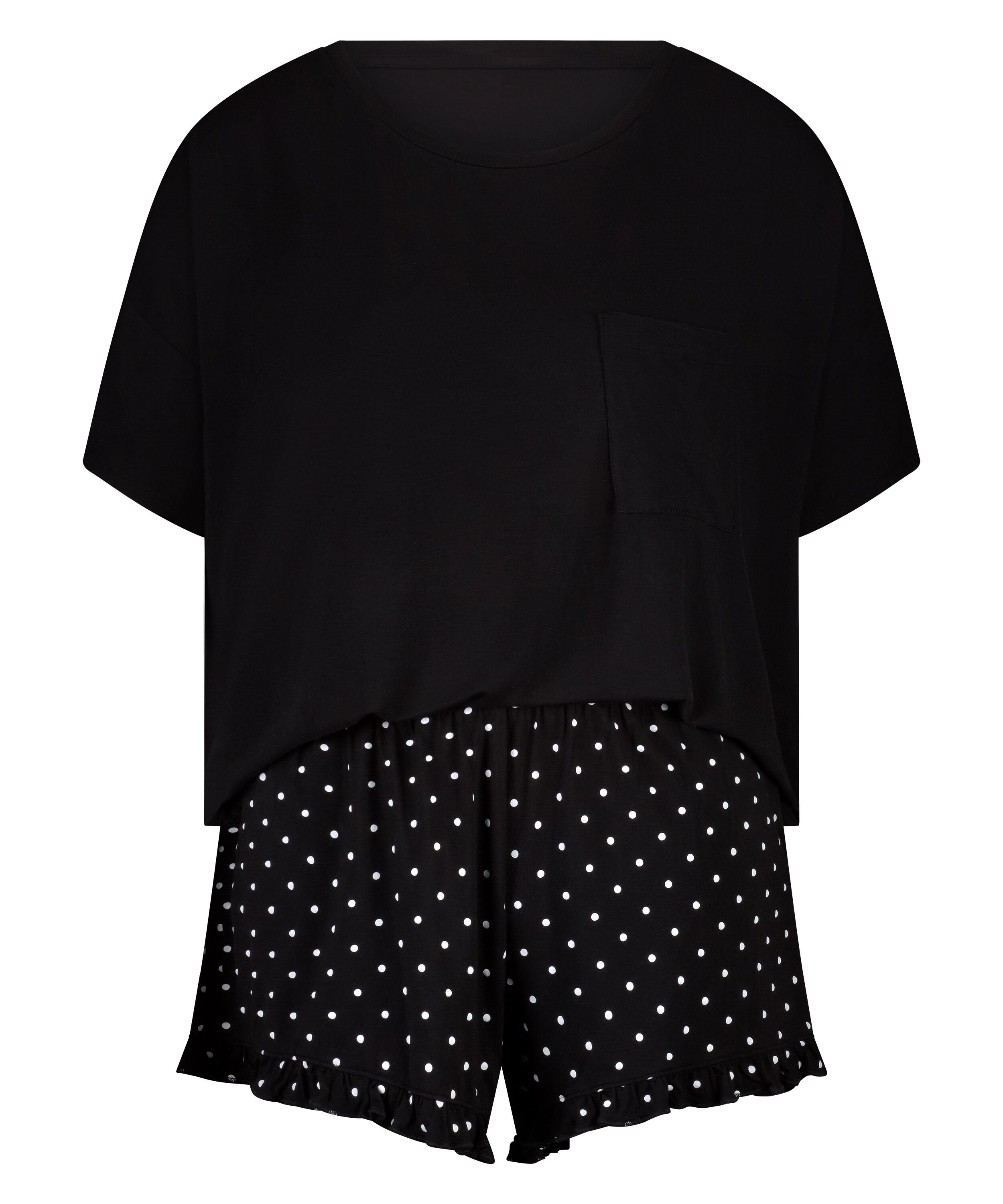 Short Pyjama Set, Black