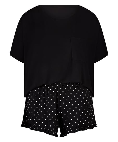 Short Pyjama Set, Black