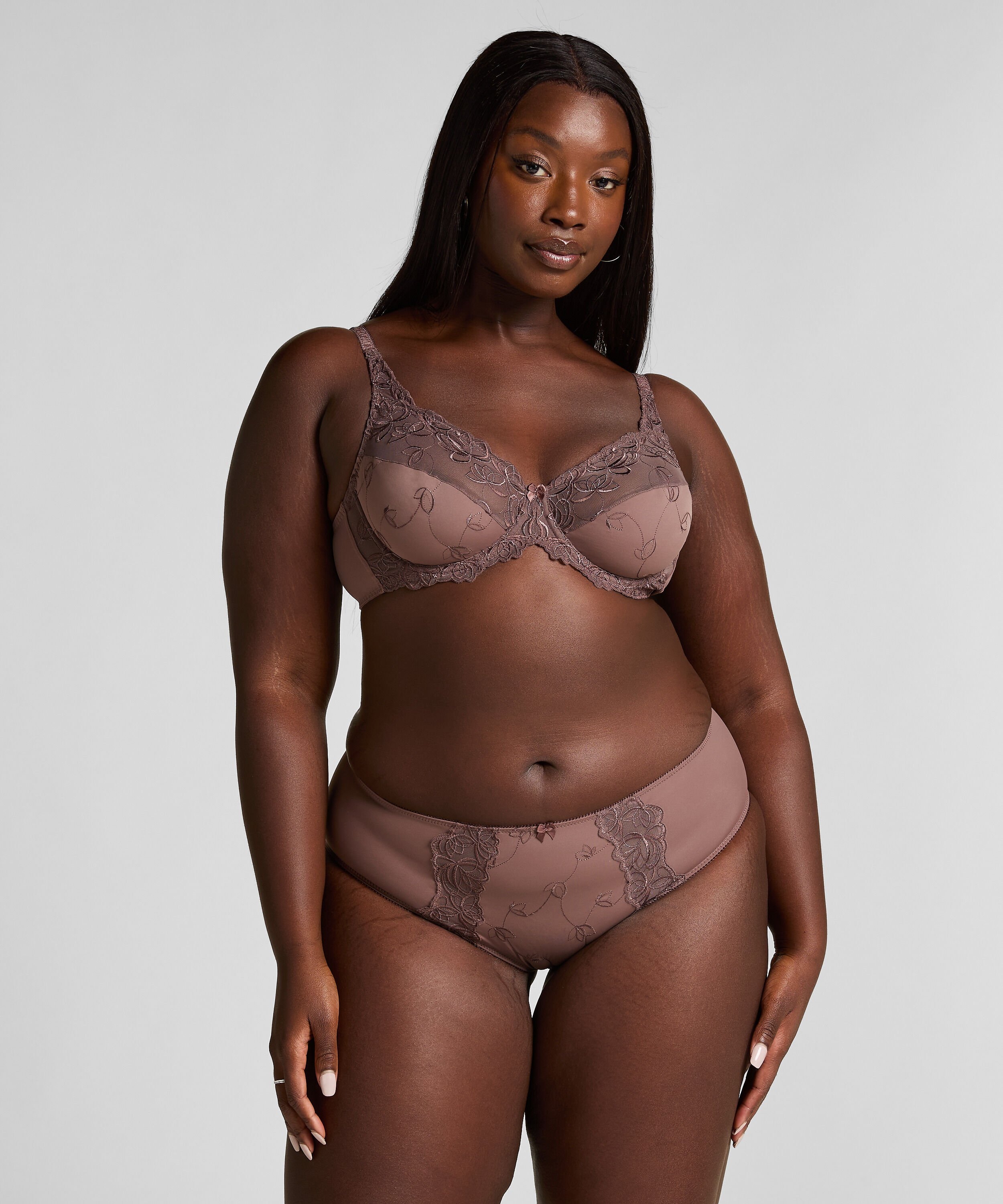 Diva Non-Padded Underwired Bra, Brown