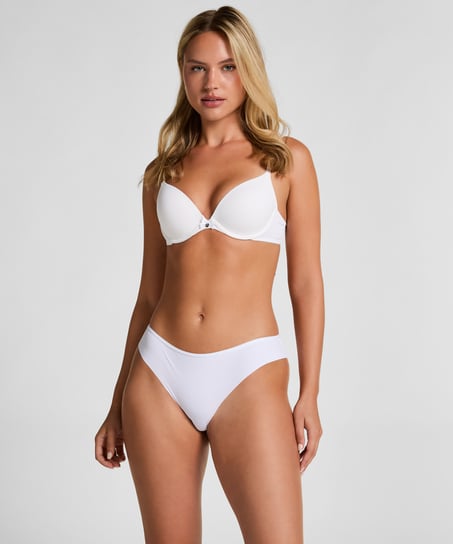 Invisible Lace Back Brazilian, White