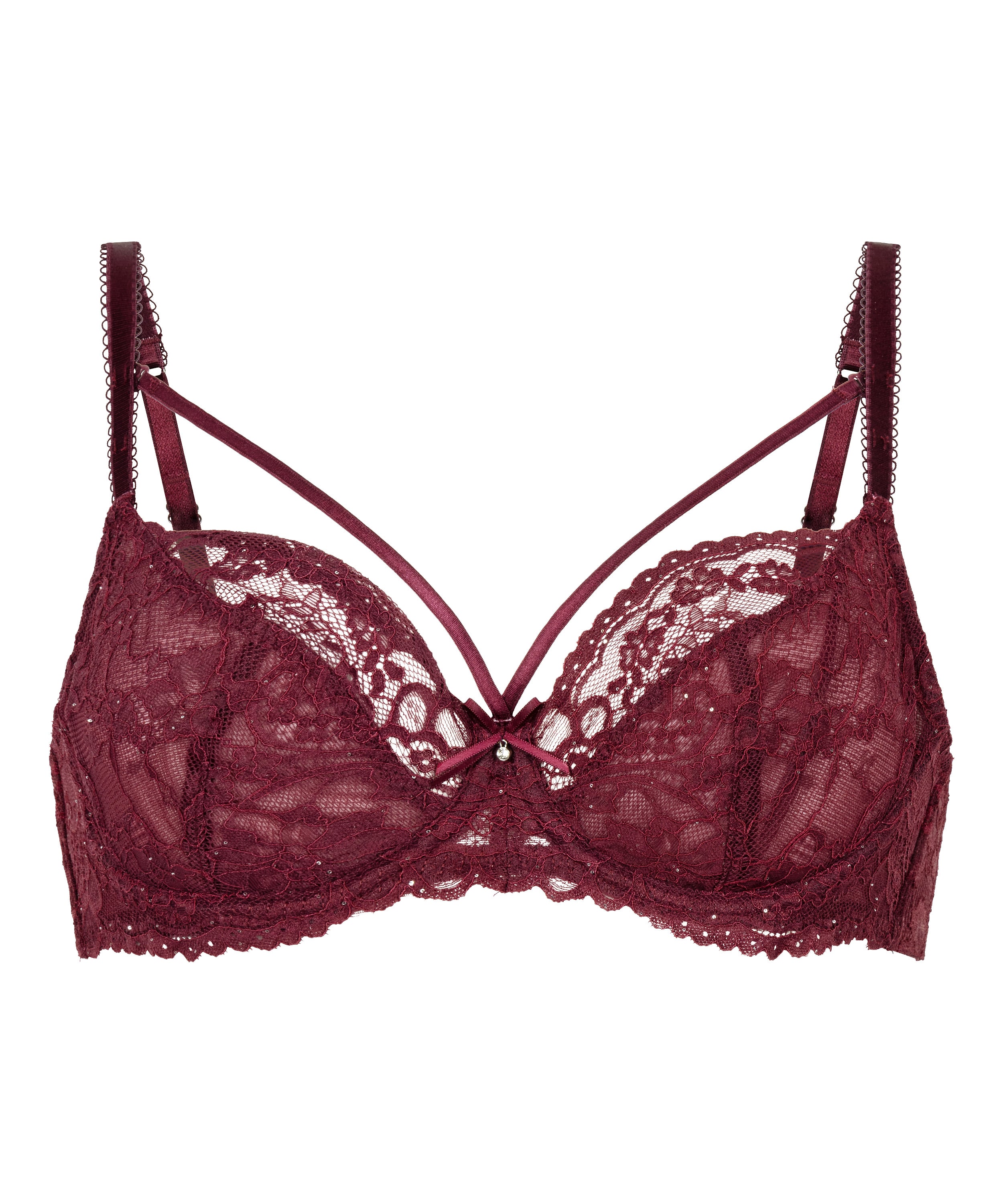 Isadora Non-Padded Underwired Bra, Red, main