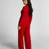 Cardigan Ribbed Jersey, Red