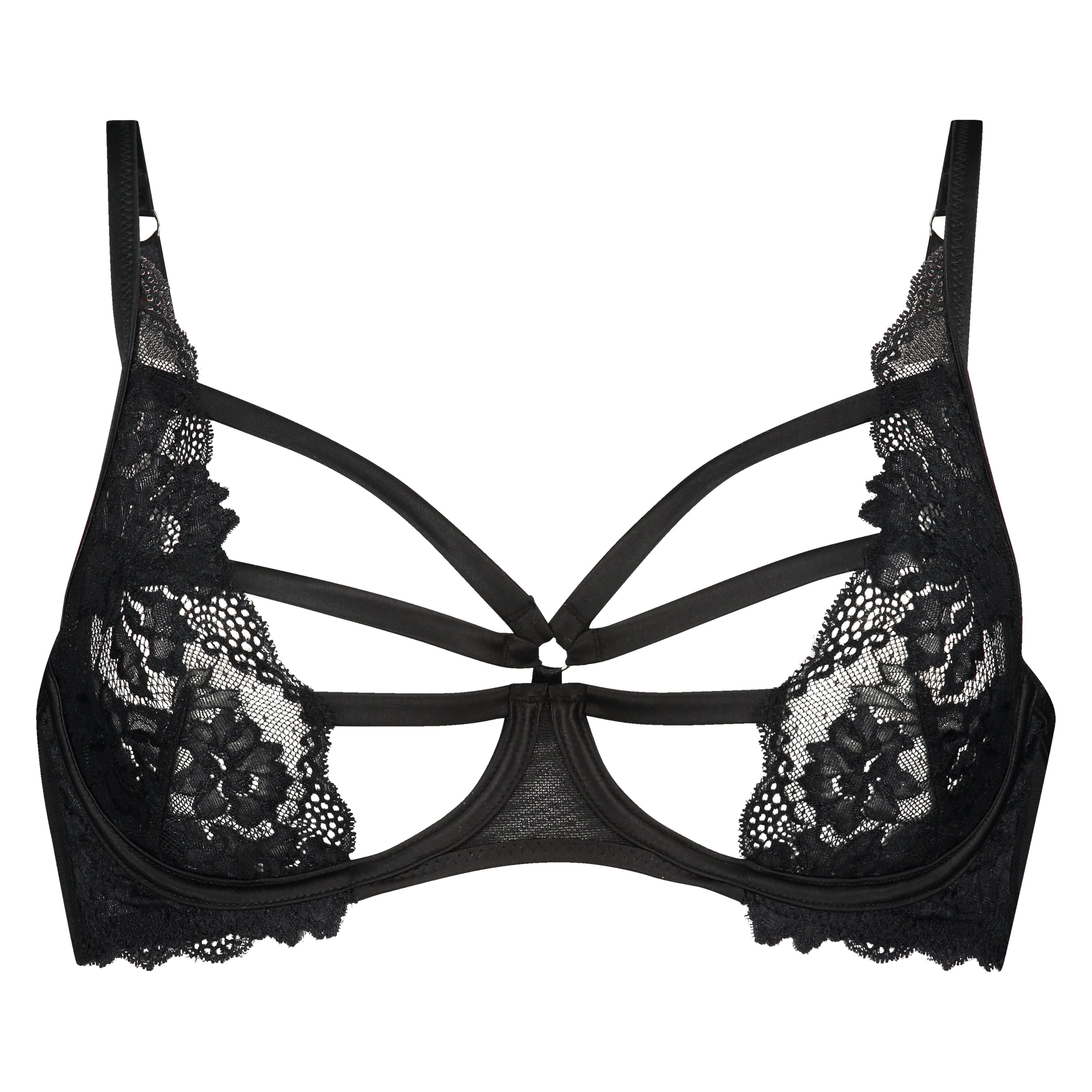 Sosha Non-Padded Underwired Bra, Black, main