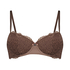 Marine Padded Underwired Bra, Brown