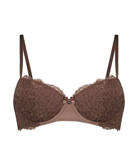 Marine Padded Underwired Bra, Brown