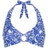 Cancun Halter Crop Top, Blue