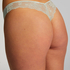 Lace Back Invisible Thong, Green