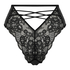 Melissa High Leg Open Crotch Brazilian, Black