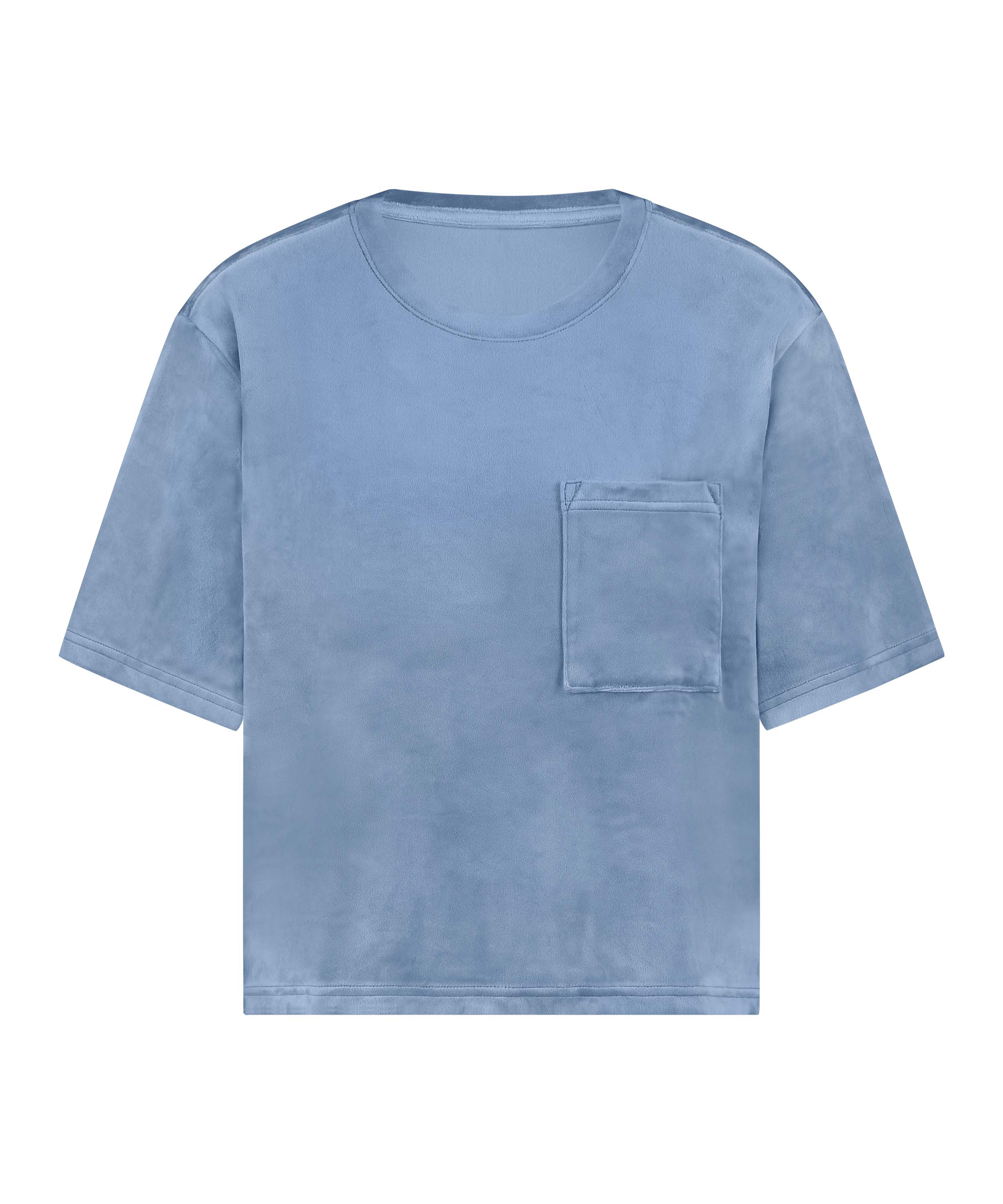Top Velours Pocket, Blue, main