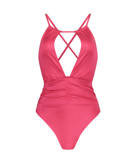 Grenada High Leg Swimsuit, Pink
