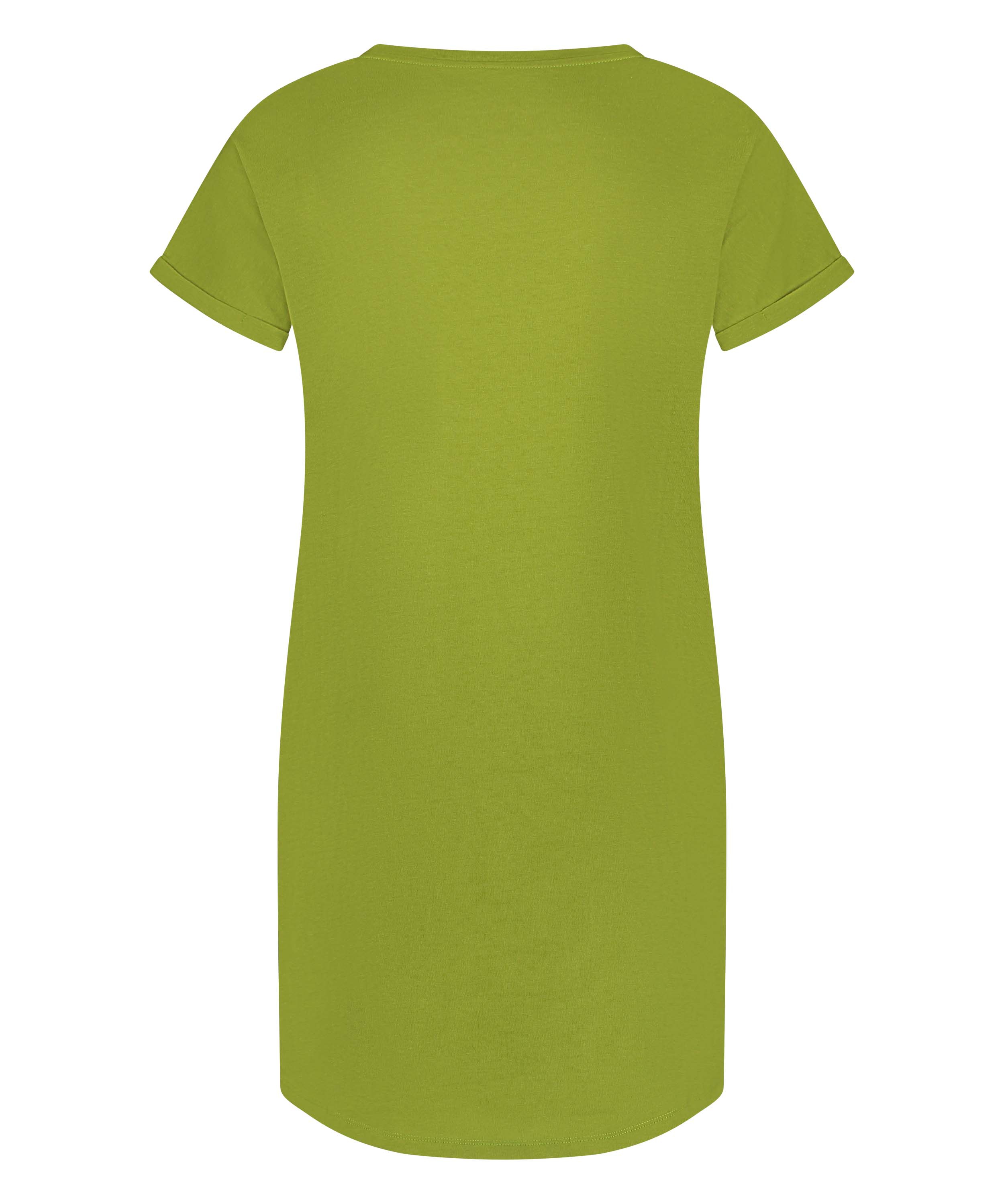 Round Neck Nightshirt, Green, main