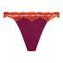 Lace & Shine Thong, Pink