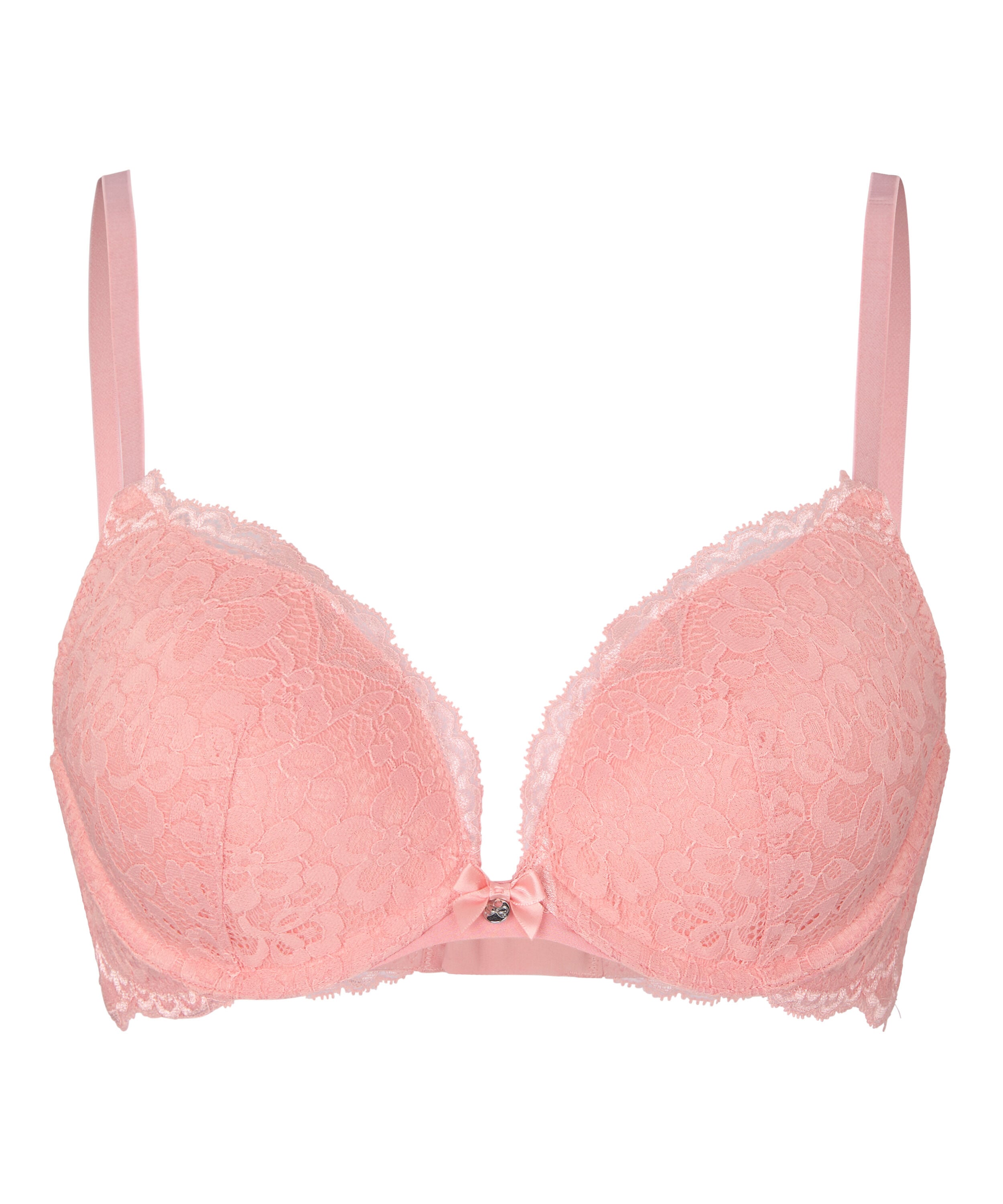 Marine Padded Push-Up Underwired Bra, Pink