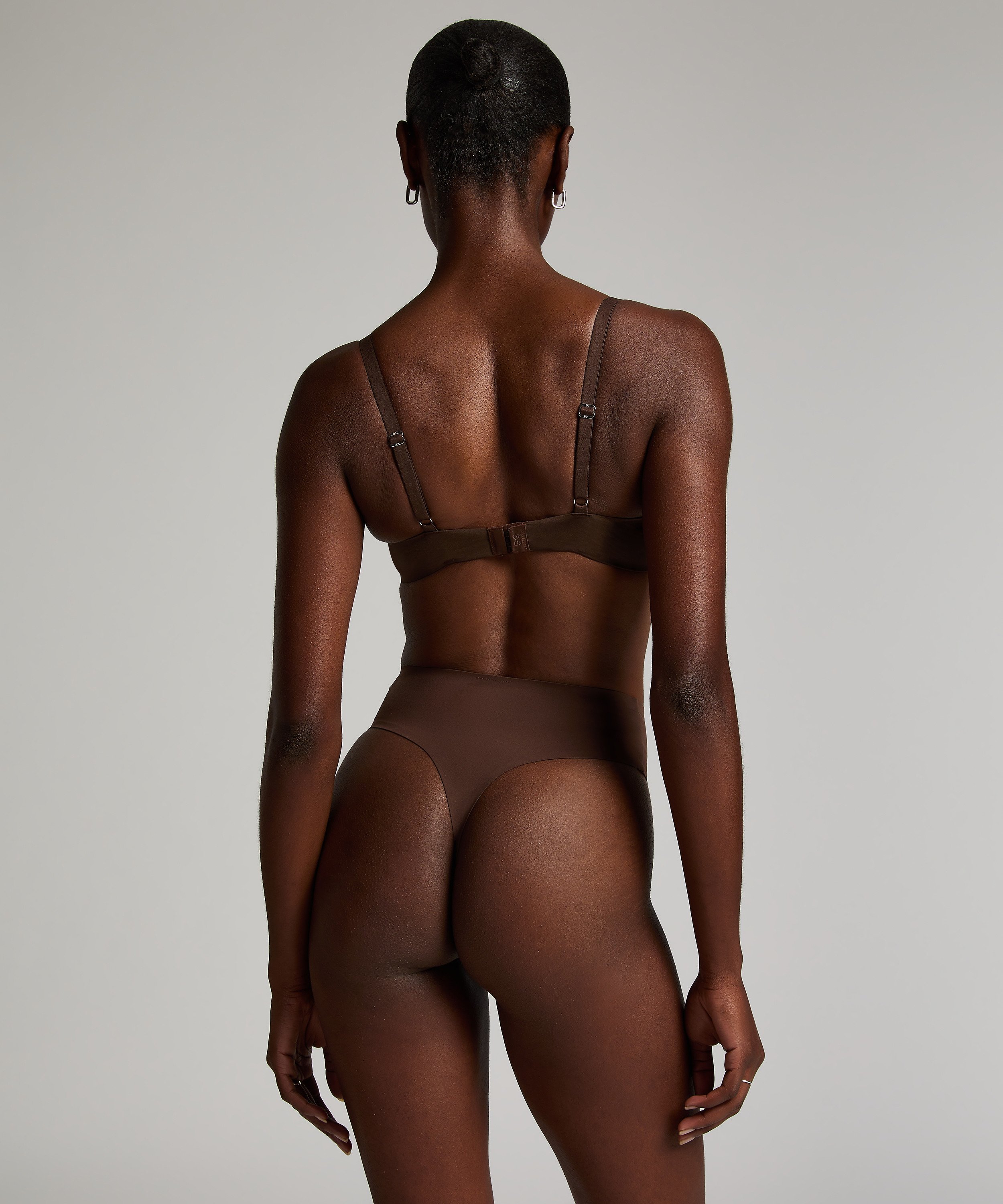 Smooth Thong, Brown, main