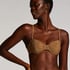 Goldie Shimmer Bikini Top, Yellow