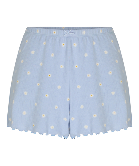 Short Pointelle, Blue