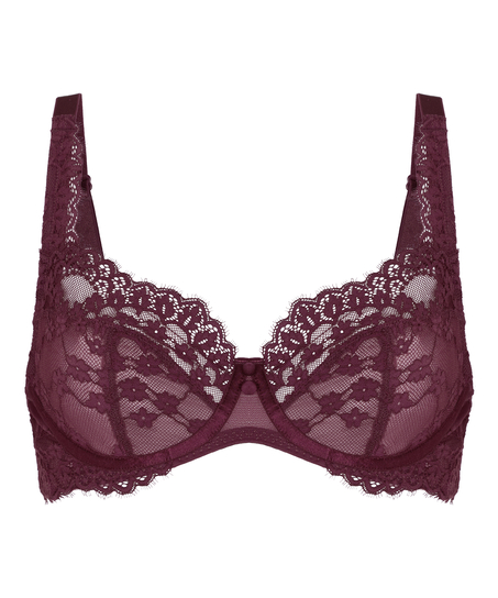 Daisy Non-Padded Underwired Bra, Purple
