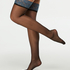 Fancy Lace Top 20 Denier Hold-Ups, Blue