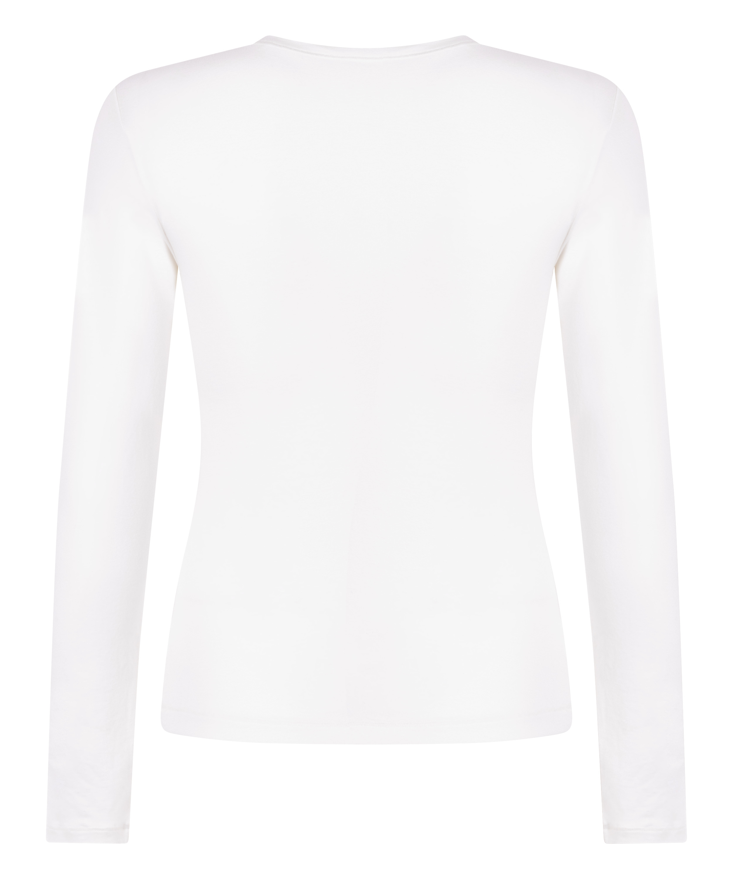 Longsleeved Shirt from Soft Cotton, White, main