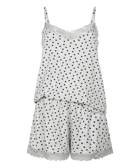 Cami Short Pyjama Set, Gray