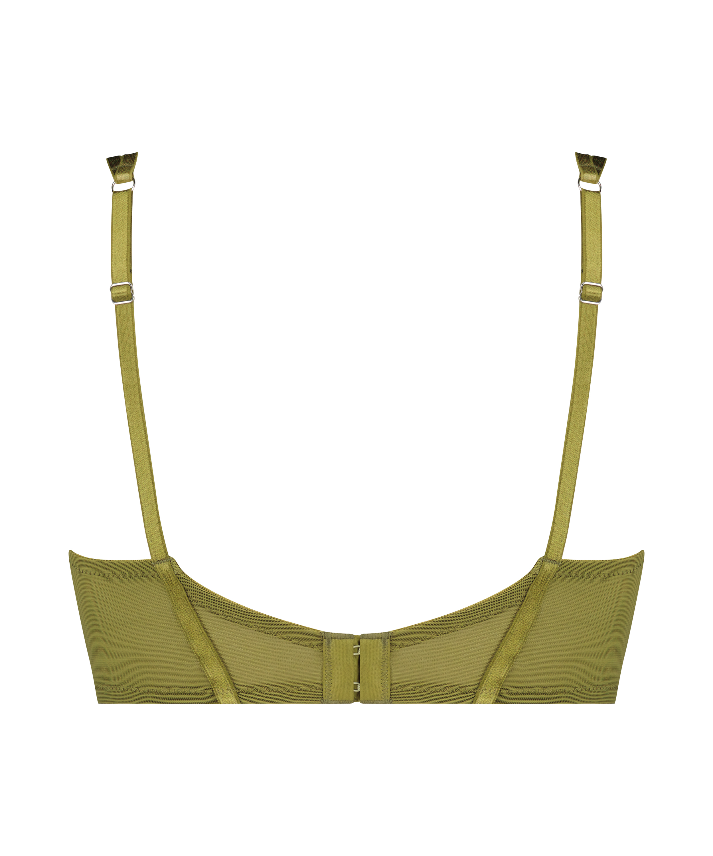 Amelie Non-Padded Underwired Longline Bra, Green, main