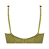 Amelie Non-Padded Underwired Longline Bra, Green