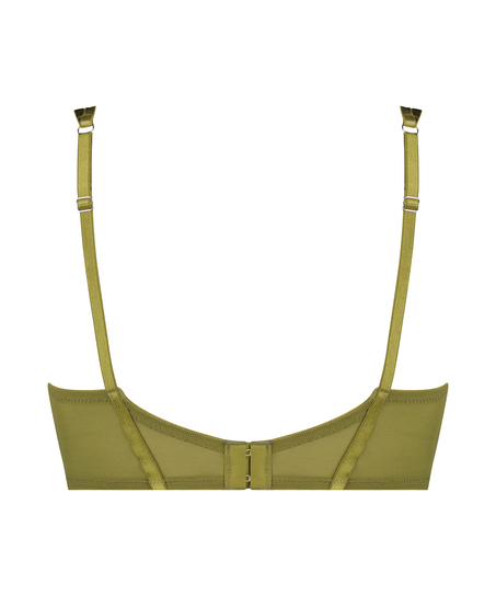 Amelie Non-Padded Underwired Longline Bra, Green