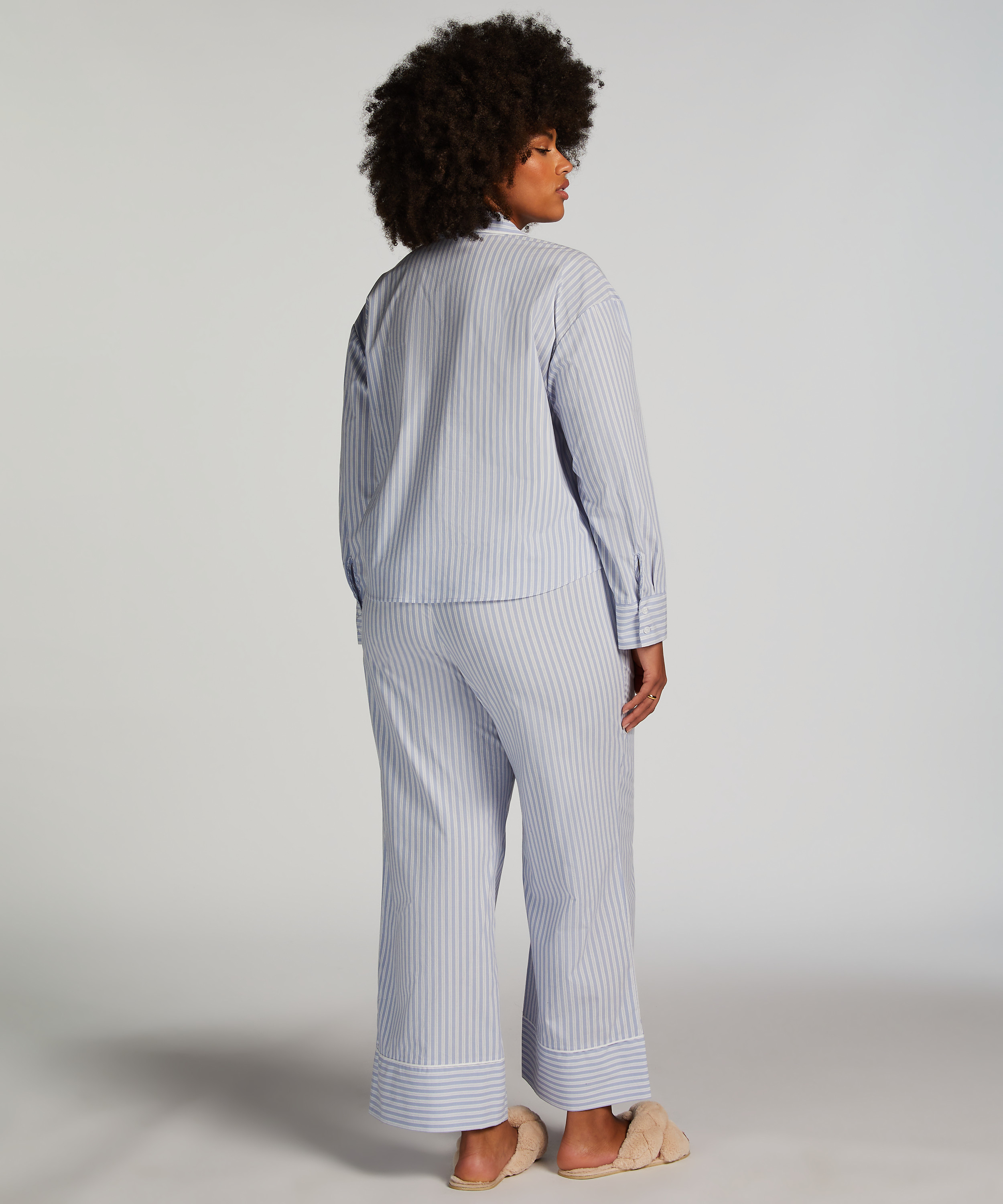 Cotton Pyjama Pants, Blue, main