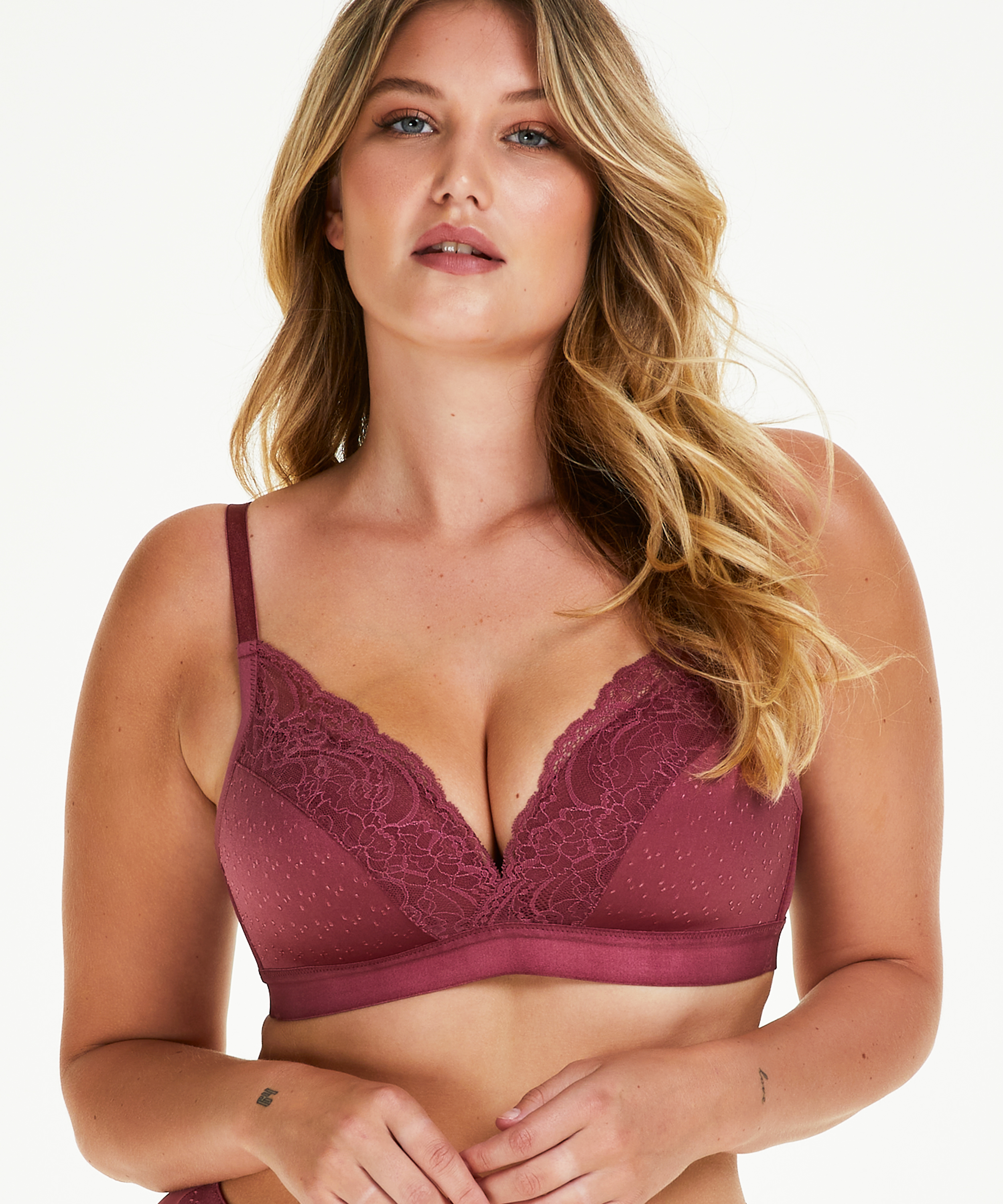 Sophie Padded Non-Underwired Bra, Red, main