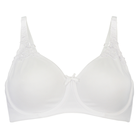 Non-Padded Underwired Minimizer Bra, White
