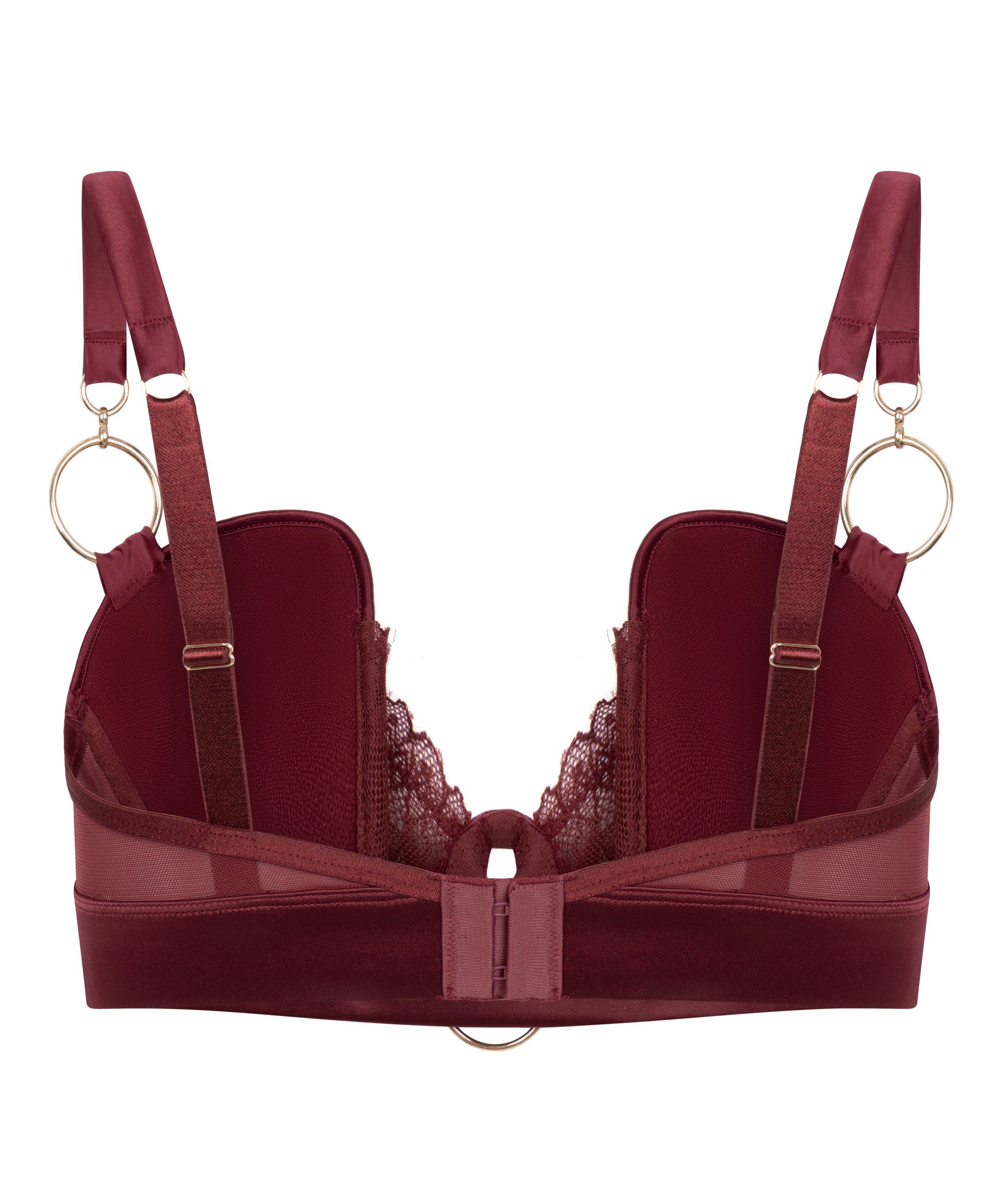 Marjolein Padded Underwired Longline Bra, Red, main