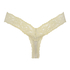 Cotton extra low thong, Green