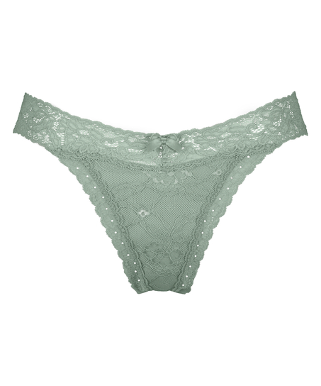 Madison Extra Low Thong, Green