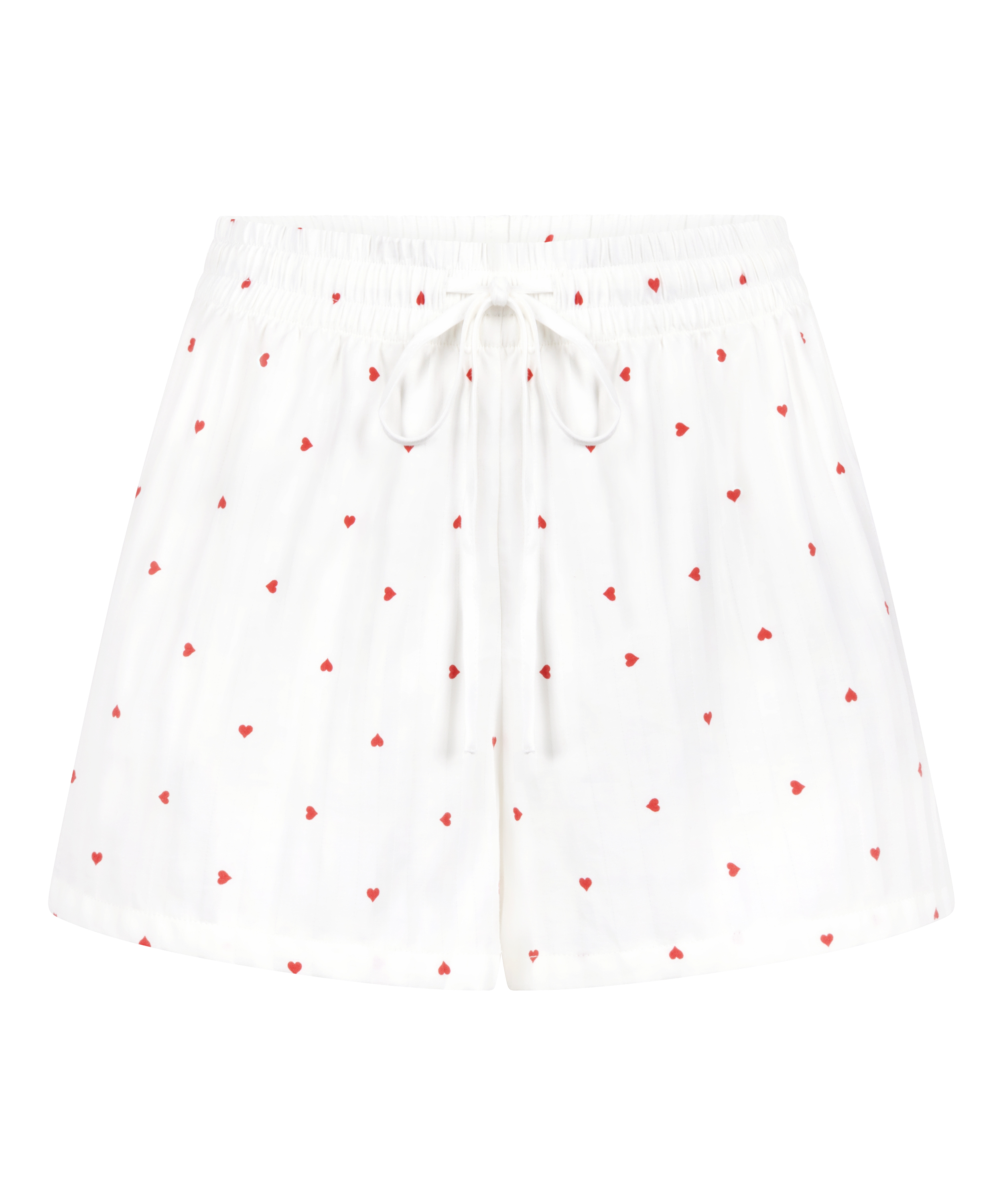 Short Cotton Hearts, White, main