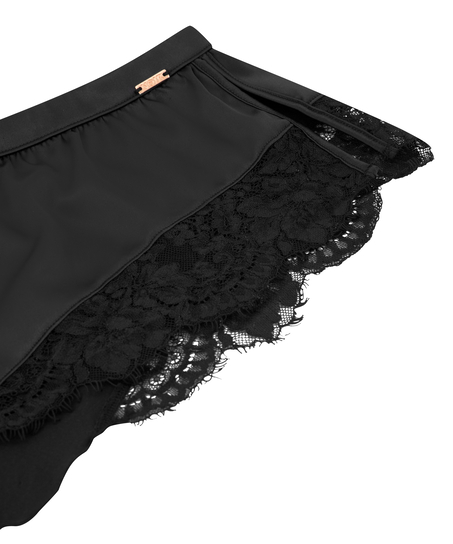 Valerie Lace French Knicker, Black