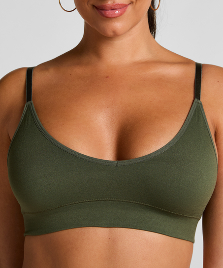Dide Triangle Bralette, Green