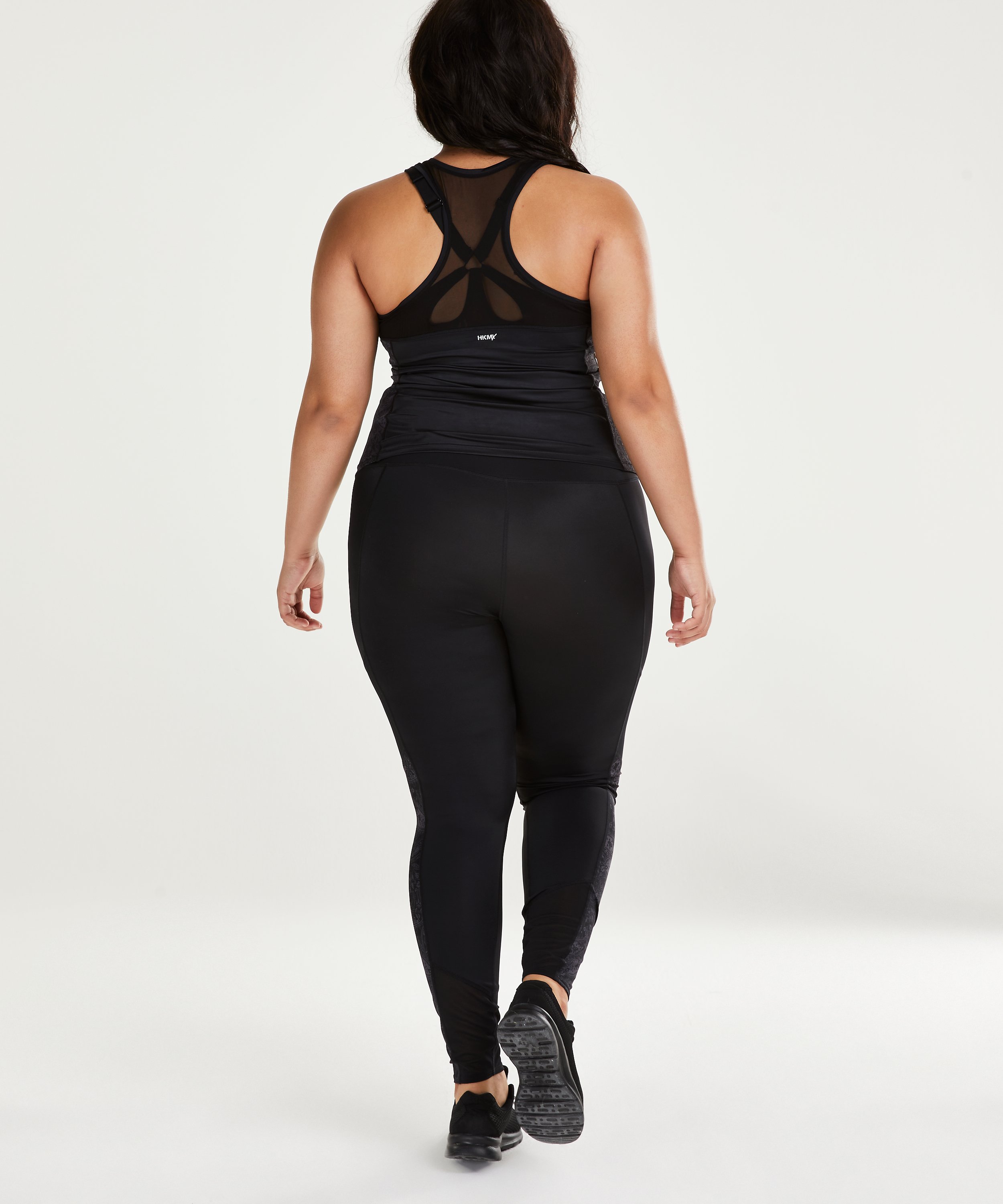 HKMX High waisted sport leggings Rodeo, Black, main