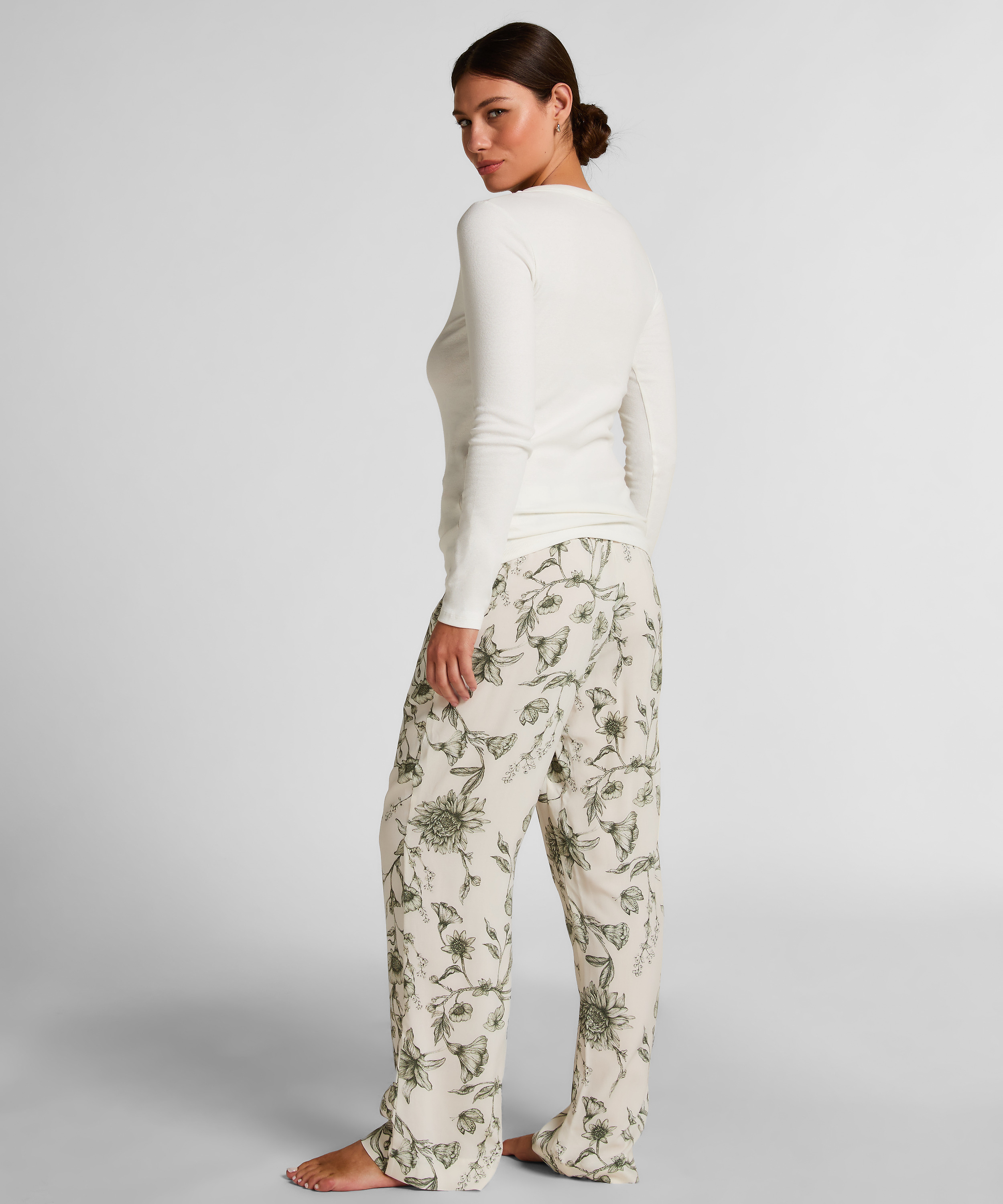 Storylover Pyjama Pants, White, main