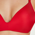 Mona padded non-underwired bra, Red