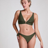 Luna Triangle Bikini Top, Green